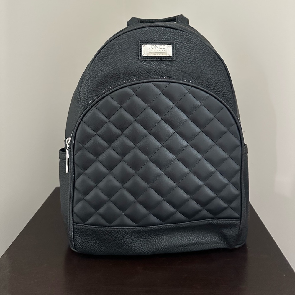 Black Leather Backpack